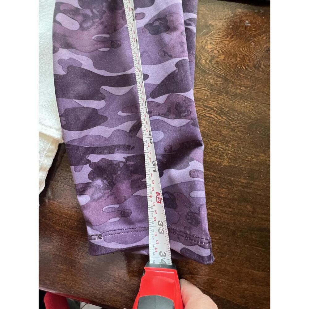 Layer 8 Women's Purple Camo Leggings - Size L - Picture 4 of 9